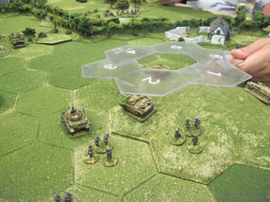3" mortars target the Stugs