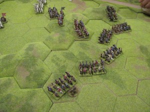 The Mongol light cavalry sweep around the rear of the remaining Hungarian cavalry to claim victory!