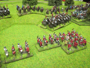 The English archers depleted but not defeated